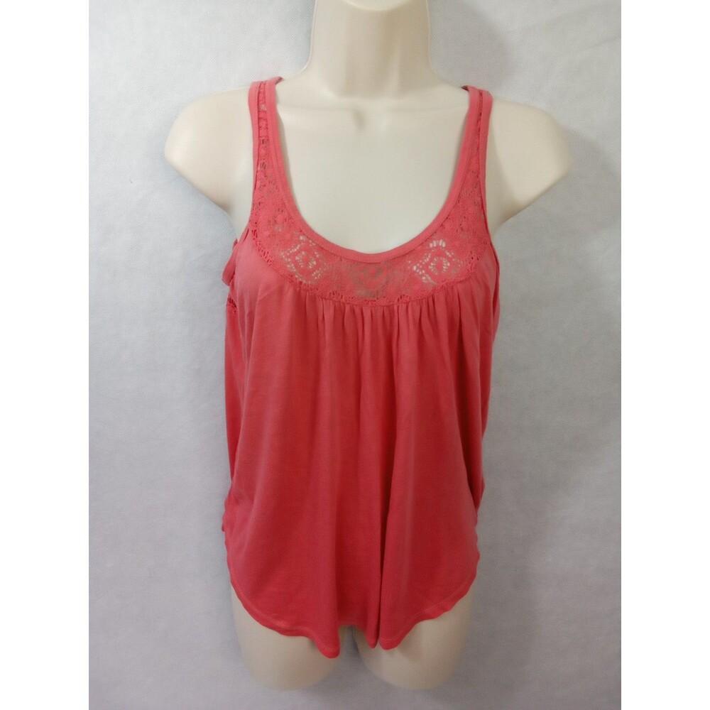 Areopostale Medium Tank Top Coral Lace‎